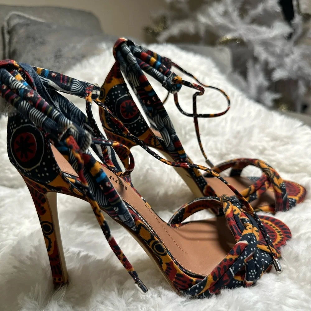Gianni Bini Abbrie cloth Multicolor Women’s Size 5 - Picture 3 of 5